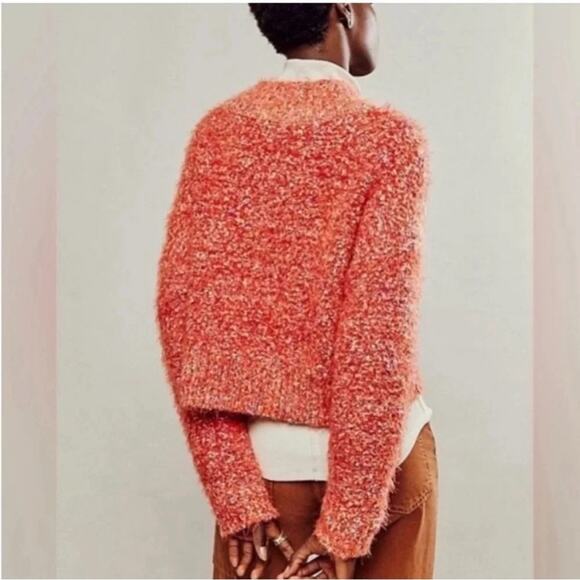 Free People Confetti Eyelash Knit Mock Neck Sweater S - Picture 14 of 15